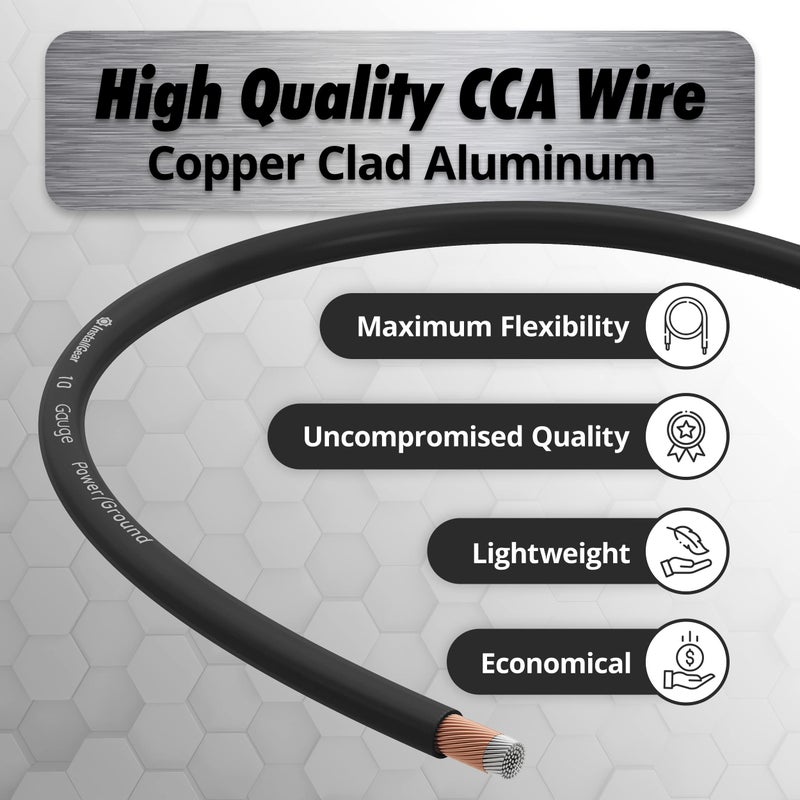 InstallGear 10 Gauge CAA Wire (25ft) - Primary Automotive Power & Ground Cable, Car Audio Speaker & RV Trailer Wiring - Image 4
